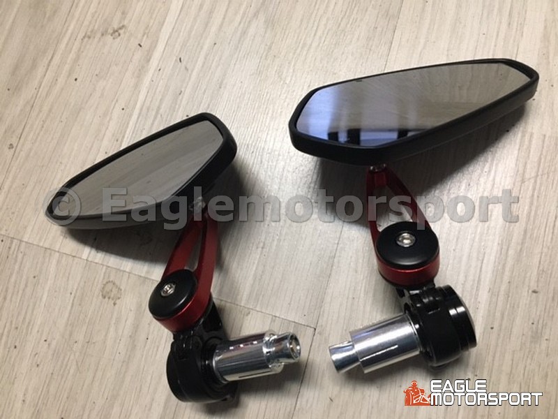 Spiegel set 360 Rood (Bar End montage)